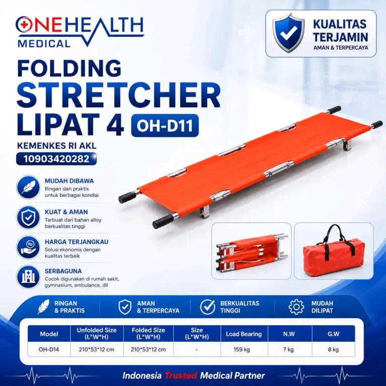 Tandu Lipat 4 Aluminium ONEHEALTH OH-D11