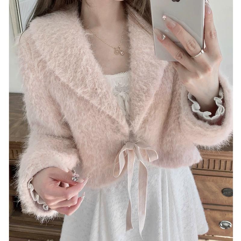 (KÈM MŨ) Áo khoác dạ kiểu nữ chất lông thỏ AK120 phong cách tiểu thư dài tay form vừa dày dặn thu đông Hàn Quốc Kozoda