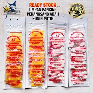 Umpan pancing perangsang abah 1renceng(10bks) kuning/putih