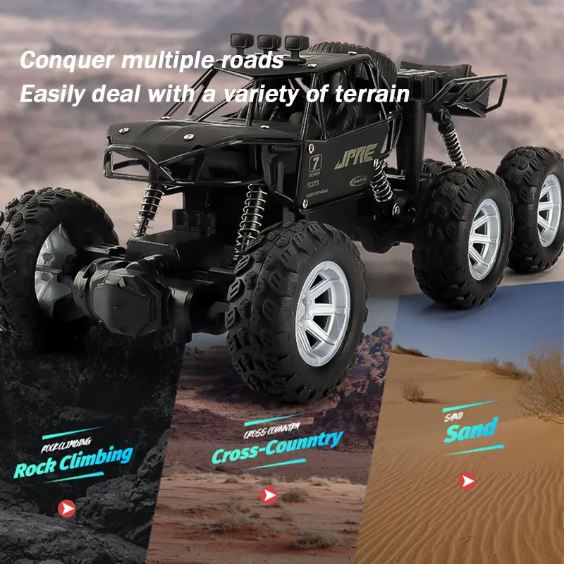 Mobil Remote Control RC Off Road Skala 1:18 6 Roda Hi-Q Remote Control Car dengan Charger Mainan Anak Mobilan Remot 1