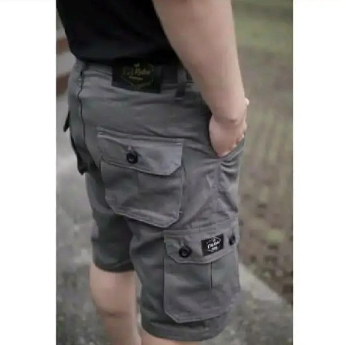 Celana Pendek Cargo Pria Gunung Casual Bahan Melar Big Size Jumbo 27-34 4