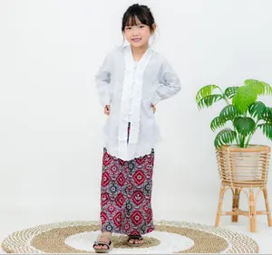 Setelan Baju Kebaya Rok Batik Renda Resmi Anak Perempuan Sd Merah Putih Sekolah Dasar Model Encim Khas Sunda Motif