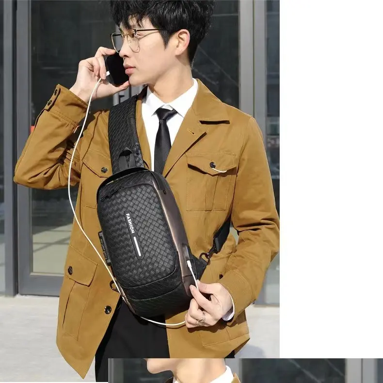 【COD】GREY Tas Selempang Pria Kulit Shoulder Bag F003 5