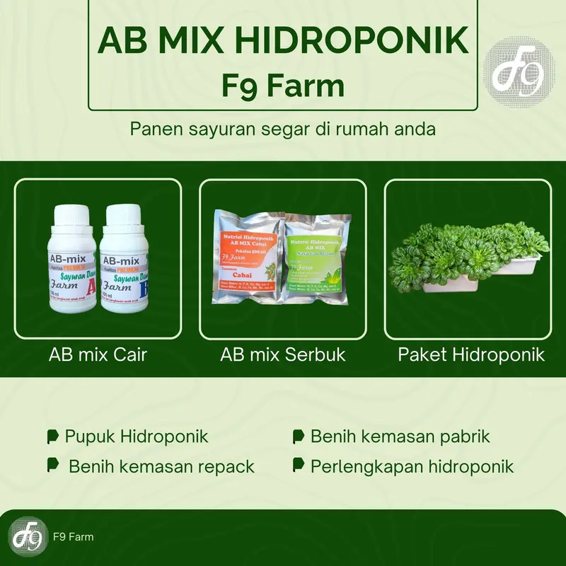 AB Mix 100 ml Cair Pupuk Nutrisi tanaman Hidroponik Sayuran Daun 5