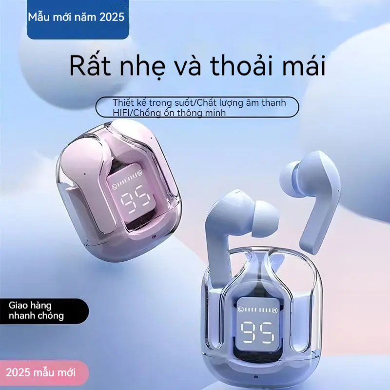 Tai nghe khử tiếng ồn Bluetooth không dây BT16 Màn hình kỹ thuật số Tai nghe không thấm nước TWS Tai nghe stereo