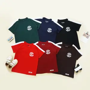 TEESHIRT - Kaos Anak Kids Ways Striped Sablon Plastisol Bahan Cotton Combed 20s