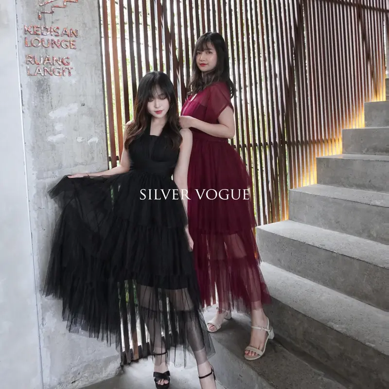 SV 5026 - Sofia Multiways Dress | Silvervogue | Gaun Tile + Katun Poliester Pakaian Wanita 0