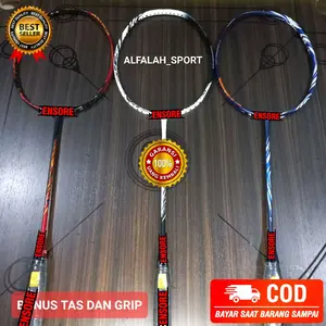 Raket Badminton Carbon 30 lbs [Free Tas & Grip] Bahan Carbon Berkualitas Dewasa Sport Bulutangkis