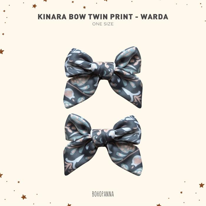 Gambar BOHOPANNA - KINARA BOW TWIN PRINT - PITA RAMBUT - REYNA dari Bohopanna Kota Semarang 4 Tokopedia
