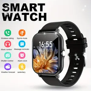 Jam Tangan Pintar 2025 Layar HD 1,83 Inci, Panggilan Bluetooth, Pratinjau Pesan, Mode Olahraga, Dial DIY, Prakiraan Cuaca, Jam Tangan untuk Pria dan Wanita