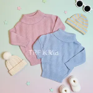 TRF KIDS Turtle Neck Rajut Anak Bayi Unisex Premium | Atasan Rajut Turtle Neck Sweater Anak Bayi Unisex Premium hoodie setelan