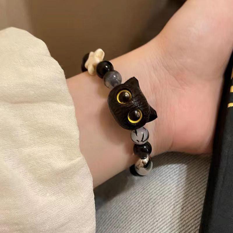 Ngôi sao meow, Ngọt Ngào và NgầuVòng Tay Đính Cườm Hình Mèo, Thiết Kế Độc Đáo Hợp Xu hướng Phong Cách Instagram, Giá Cả Phải Chăng, Sang Trọng Và Cổ Điển, Dễ Thương, Thích Hợp Cho Các Cặp Đôi Và Bạn Gái 1