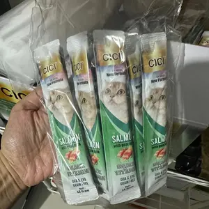Snack Kucing CICI Rasa Salmon Isi 10 pcs