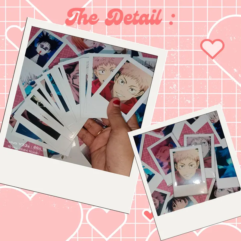 Polaroid Love Anime (Hiasan atau Pajangan Kamar) Koleksi Foto Polaroid Anime 4