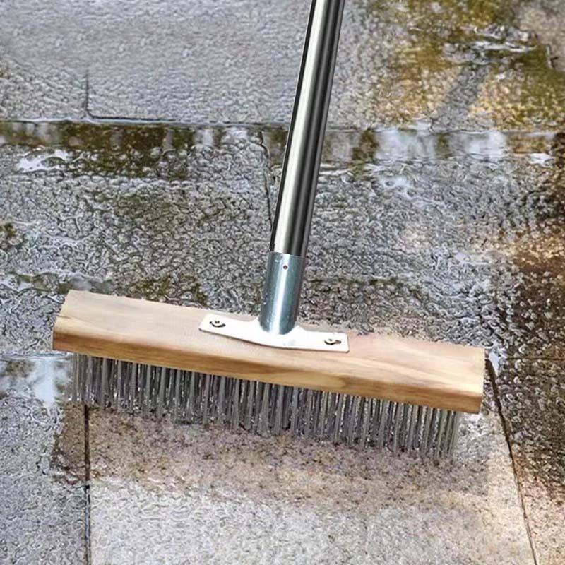 Floor Scrub Wire Brush heavy duty metal Stainless Steel Brus - TikTok ...