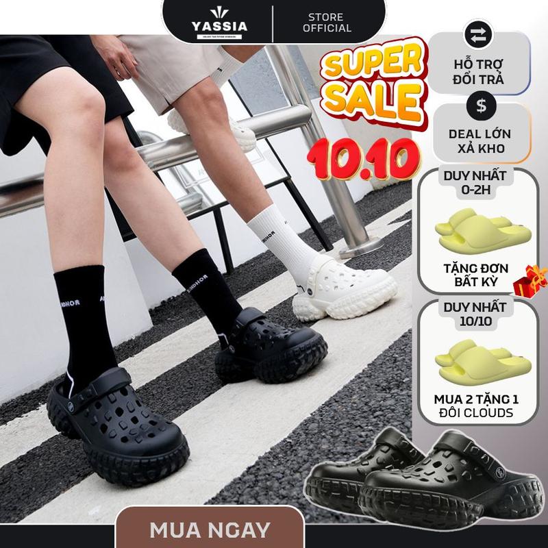Dép Đúc YASSIA TITAN Nam Nữ EVA Cao Cấp, Dép Đúc Nguyên Khối Chống Trơn Trượt, Thoáng Khí, Êm Ái - Xu Hướng Thời Trang 2025