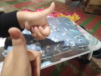 Product Review of Tiffany | Mukena Traveling Dewasa Mini Pouch Katun Motif Bunga 2in1 Muslim Panjang from n**🪐 1