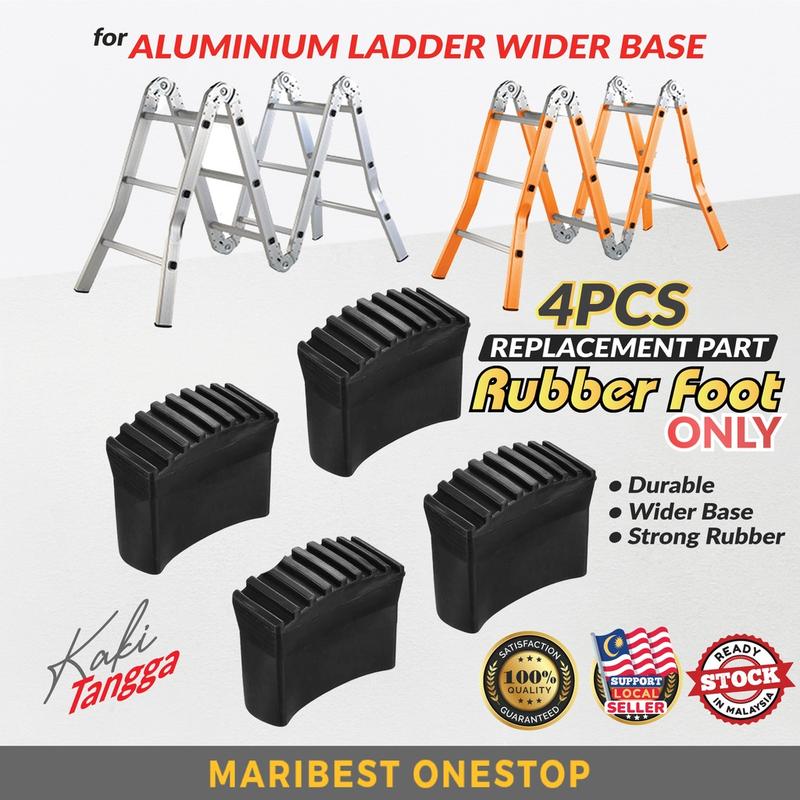 4PCS Rubber Foot Leg for Aluminium Ladder Wider Base Multipurpose ...