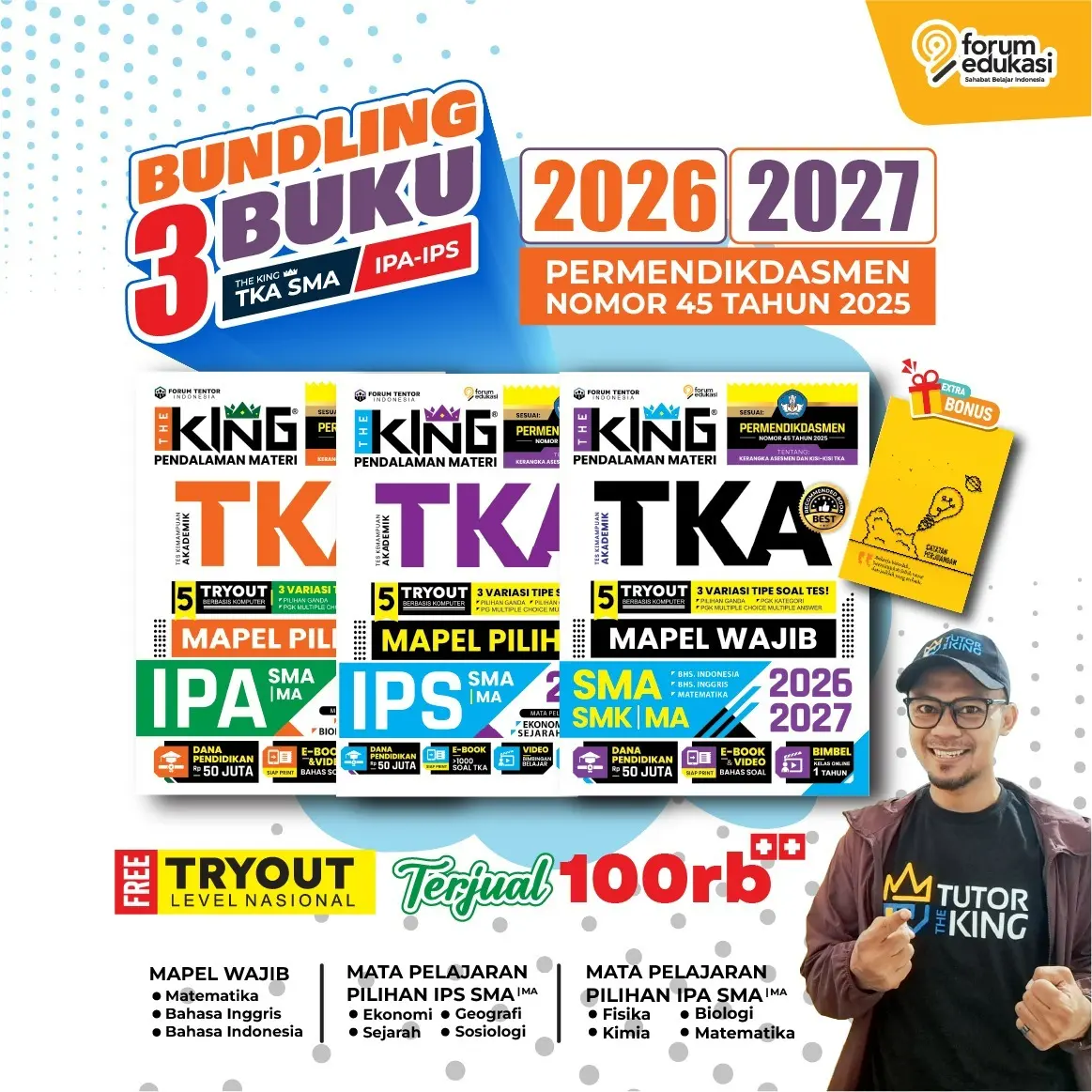 BUKU THE KING TKA SMA/SMK/MA 2026-2027 (MAPEL WAJIB - IPA - IPS)