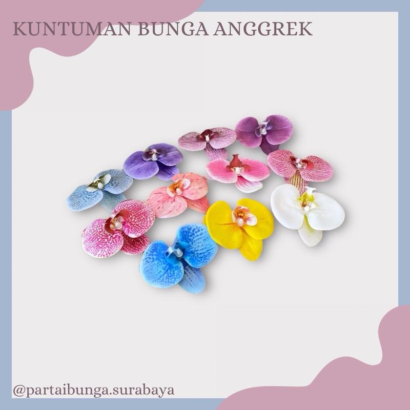 BUNGA ANGGREK KUNTUMAN LATEX/KUNTUMAN BUNGA ANGGREK LATEX PREMIUM/KUNTUMAN ANGGREK ARTIFICIAL DEKORASI 1