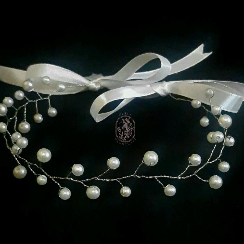 Ulala - Headpiece Simple Pearl Hiasan Rambut Hiasan Hijab 0