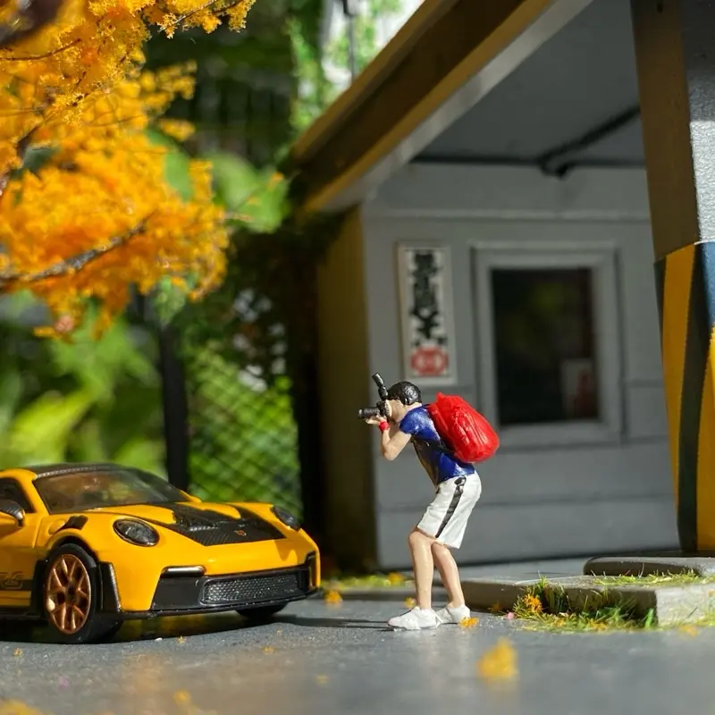 Nachi64 - Figure Premium skala 1/64 (Photographer Series) untuk Miniscale Diorama, Arsitekture, Koleksi, Diecast Hotwheels, MiniGT, Matchbox, dll