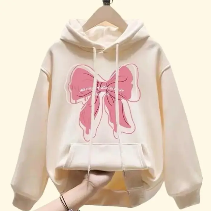 KG PITA PINK HOODIE - PULLOVER SWEATER BAHAN FLEECE GRAMASI 250 - DETAIL SABLON DAN SAKU DEPAN - KOREAN STYLE OVERSIZE 8
