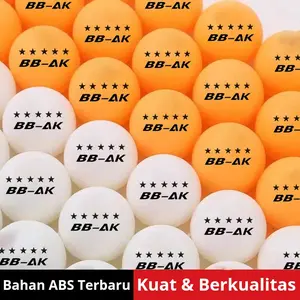 Bola Pingpong / Bola Tenis Meja ABS Bintang 5 dan Bintang 3 Isi 10 Pcs