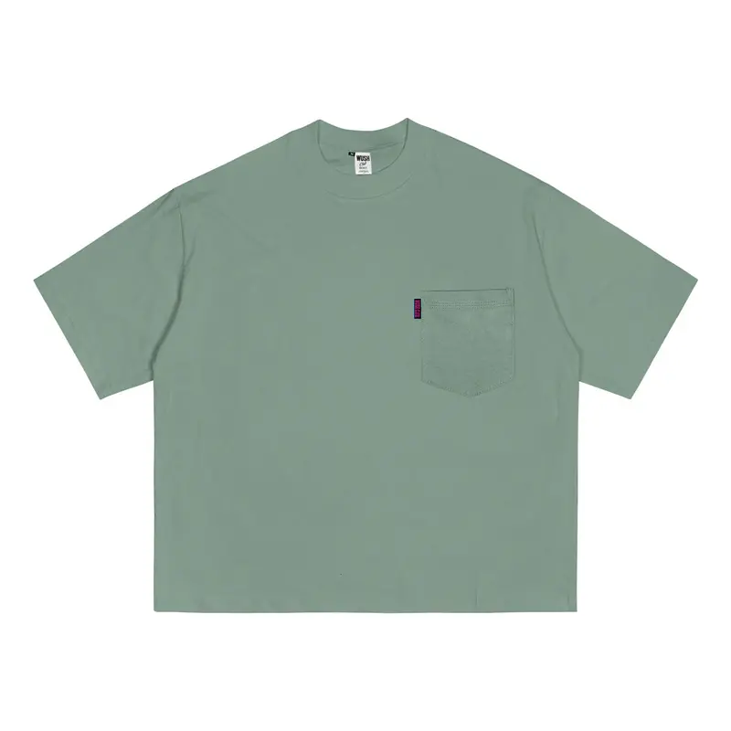 WUSH CLUB BOXY POCKET FIT TEE BAJU KAOS DISTRO SAKU PRIA WANITA POLOS OVERSIZE COTTON COMBAD 24S BEIGE 6