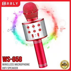 Mic karaoke Microphone Bluetooth ERRLY WS-858 Mikrofon MIC Karaoke Murah
