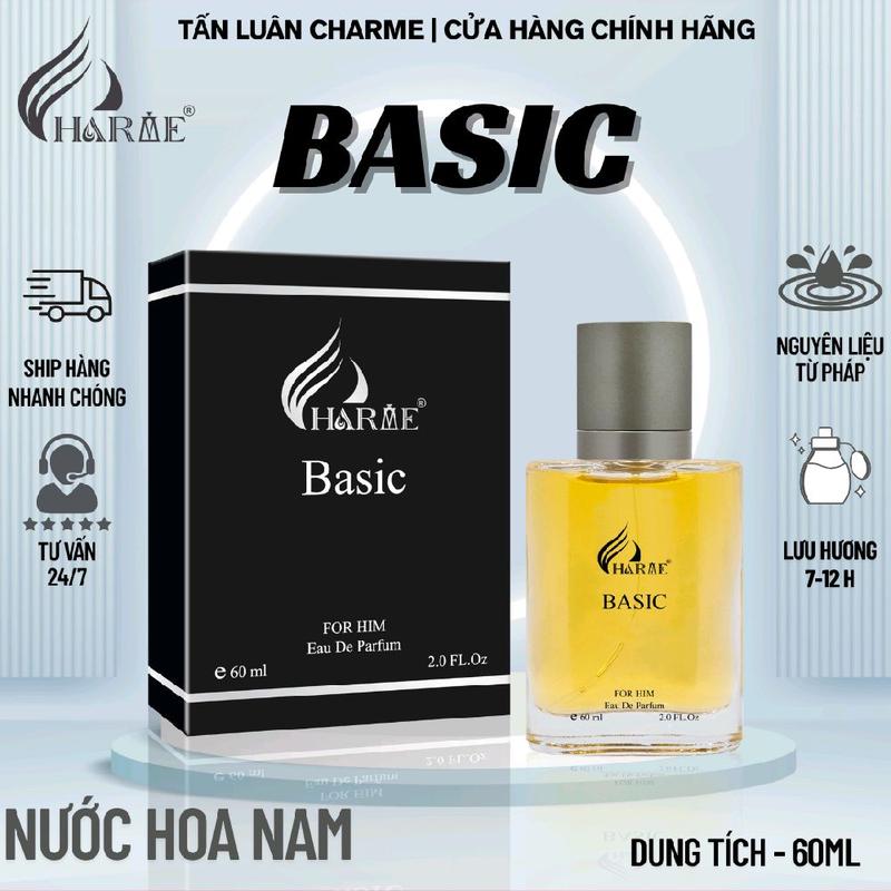 CHARME PERFUME - Nước Hoa Basic 60ml Nước Hoa Nam Lưu Hương Lâu