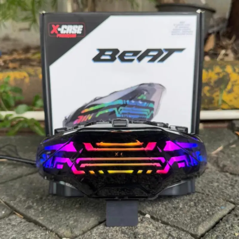 Lampu Stop Beat Deluxe Lazy RGB Connect HP 200++ Click Mode Include Socket PNP 3in1 Plus Sein Beat 2020-2023 0