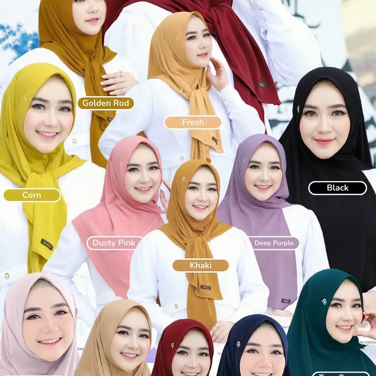 YURIKE Hijab Daffi ori non Ped