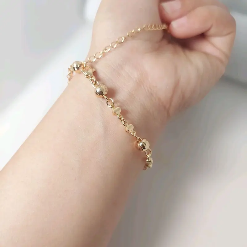 Gelang Rantai Wanita Fashion Biji Ketumbar Model Terbaru - Brand Name Perhiasan Bracelets 6