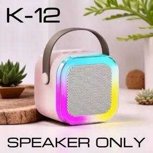 [GIFT ONLY] K12 Bluetooth Mini Speaker Karaoke Speaker Portable with Bluetooth MP3 Player Bass Wireless Karaoke Handphone