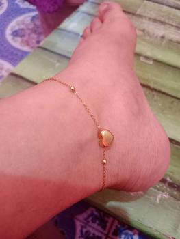 Product Review of Gelang kaki hati Gk-1118 titanium anti karat warna gold from J**a m**🌞 1