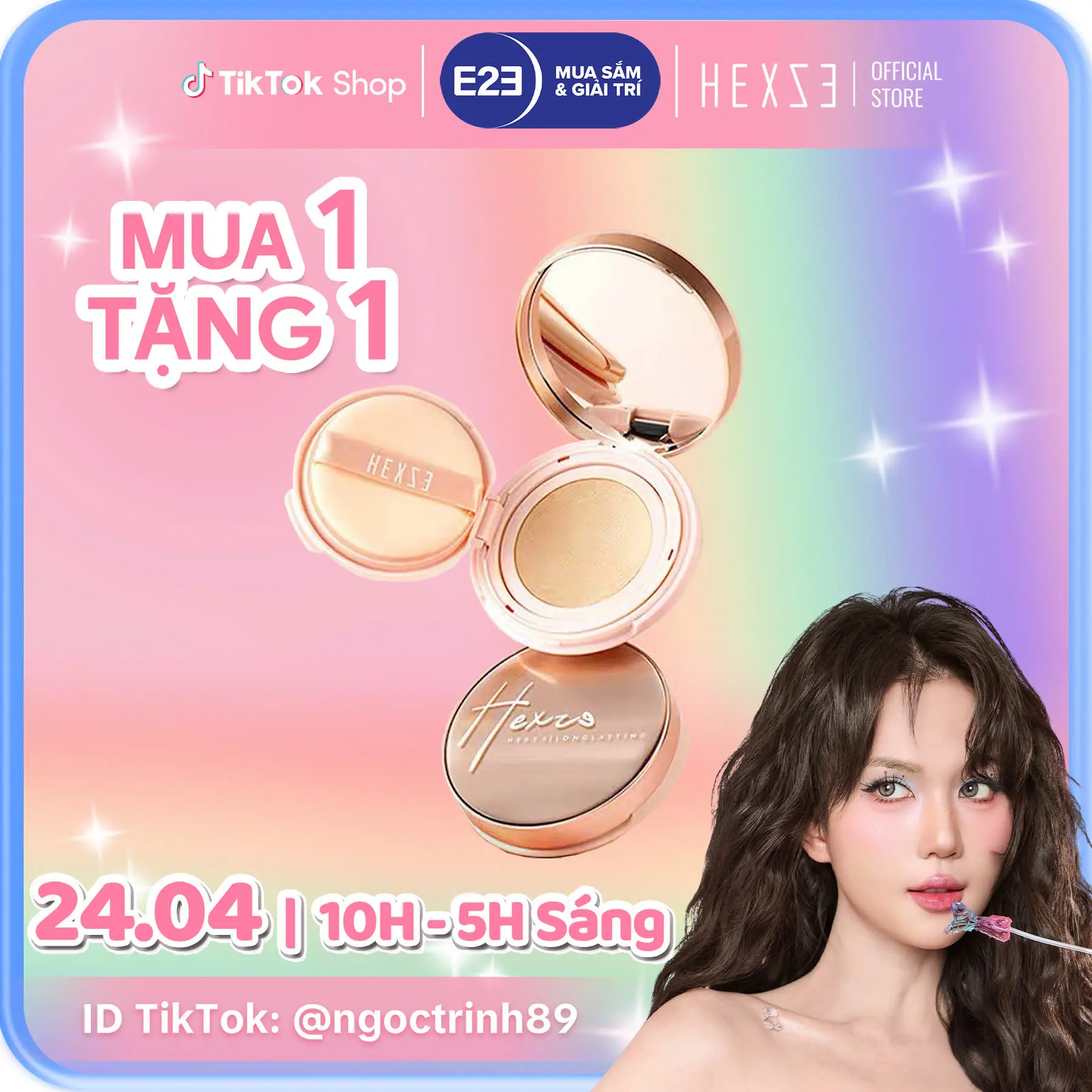 [MUA 1 TẶNG 1 LÕI THAY THẾ] -HEXZE Cushion  phấn nước mịn đẹp Trang Điểm Mỹ Phẩm Nữ Cosmetic Women