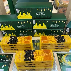 Lapis legit es teler non terigu uk 1/3  (5x16cm) Rasa kelapa muda, kismis sagu mutiara, nangka, nanas