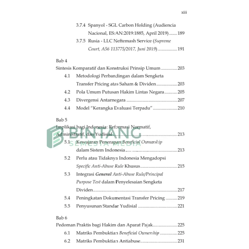 Bintang Semesta Media - ANALISIS KOMPARATIF INTERPRETASI PUTUSAN PENGADILAN DI BERBAGAI NEGARA MENGENAI SENGKETA TRANSFER PRICING DALAM TRANSAKSI SAHAM DAN DEVIDEN