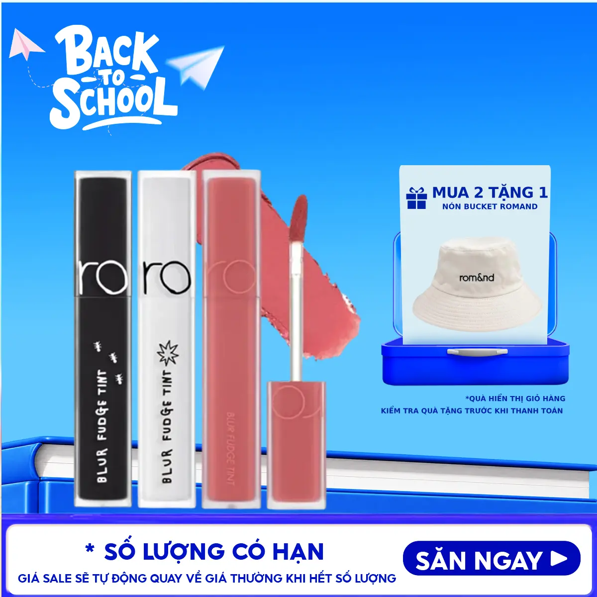 [BLUR FUDGE] Son Kem Lì Trang Điểm Romand Blur Fudge Tint 5g Cosmetic Mỹ Phẩm Son môi | Thegioiskinfood tgsf