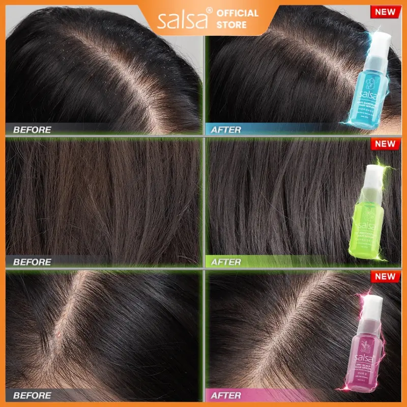 ENVIO - SALSA Hair Serum Perfum Spray Rose / Keratin / Growth 80ml - Serum Perawatan Rambut Hijab Friendly 7