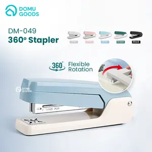 DOMU 360 derajat Stapler / Triple Stapler / Stepler Rotatable 360° / Staples Meja Putar 3 Arah Besar / Staples Kantor