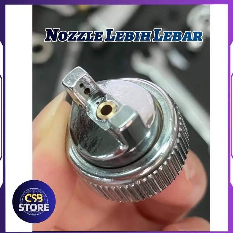 Set Spray Gun Auarita F3 Modif | F3 Standar Nozzle 0.5 | 0.8mm dan 1.0mm Dengan regulator filter udara dan coupler pf20 3
