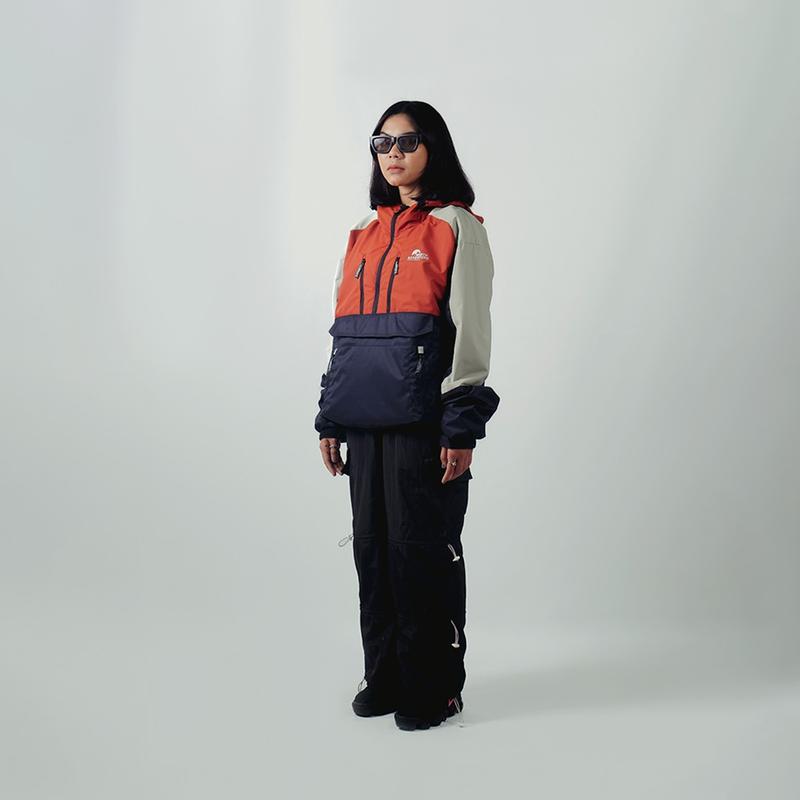 Product Introduction of Jaket windbreaker tahan angin Windproof Auckland north adevnture Unisex Outdoor Waterproof Casual Outer Parasut Zipper Kerja Merah Nyaman Keren Motor Parka Distro Motif Semi Semi gus jaket  almamater 4