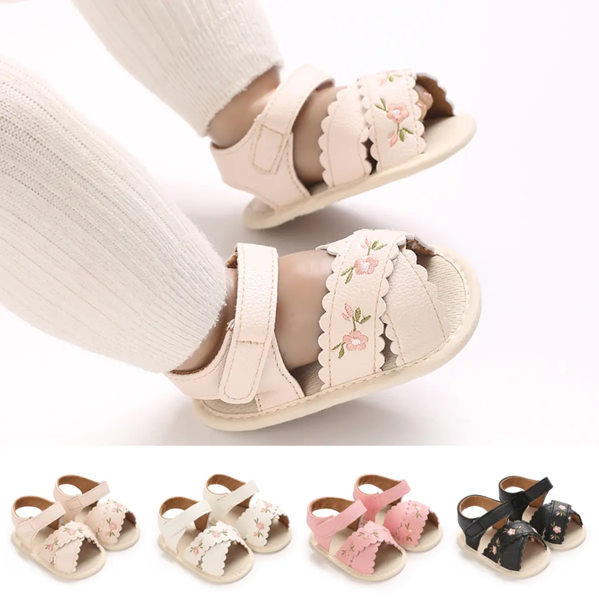 New Western Style Baby Sandals For Summer Girls' Baby Shoes Soft Soled Shoes Cute Princess Shoes Baby Walking Shoes