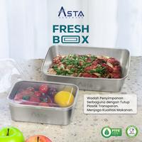 Gambar Asta Wadah Stainless Food Container Plus Capit Makanan 3 in 1 dari Asta Homeware Kab. Sidoarjo 1 Tokopedia