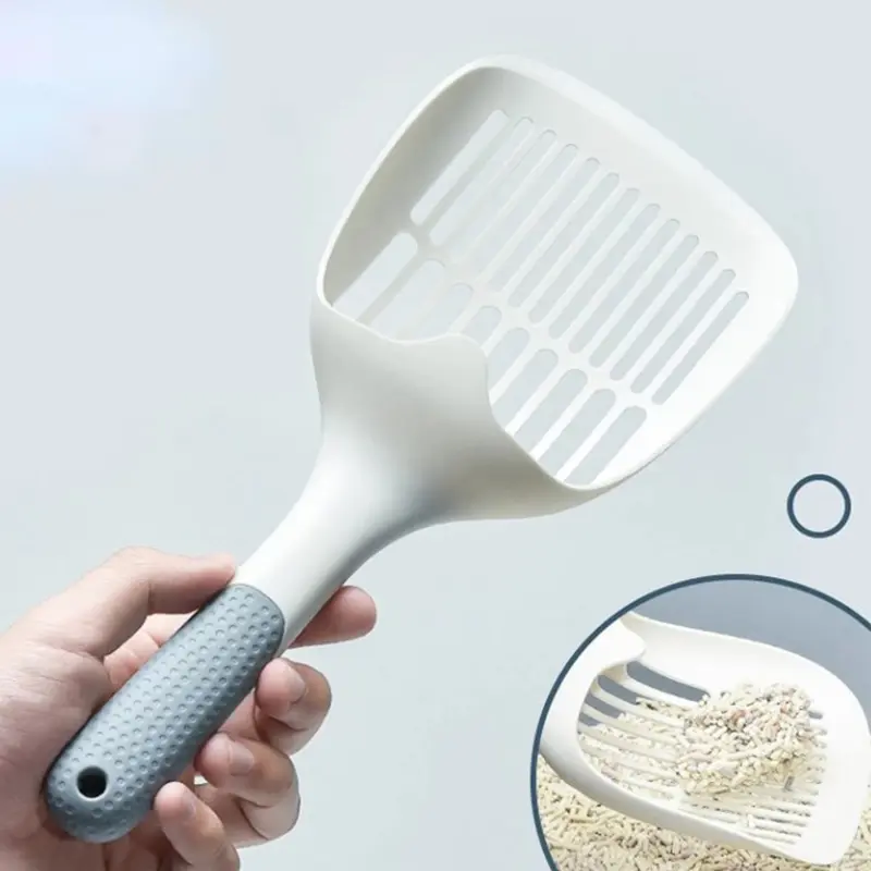 Cat Litter Scoop Plastic Litter Shovel With Base Self Cleaning Cat Litter Shovel Kitten Toilet Clean Tools Cat Supplies