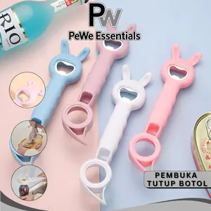 PW - Tutup Kaleng dan Botol Multifungsi – Desain Kucing Alat Dapur Serbaguna