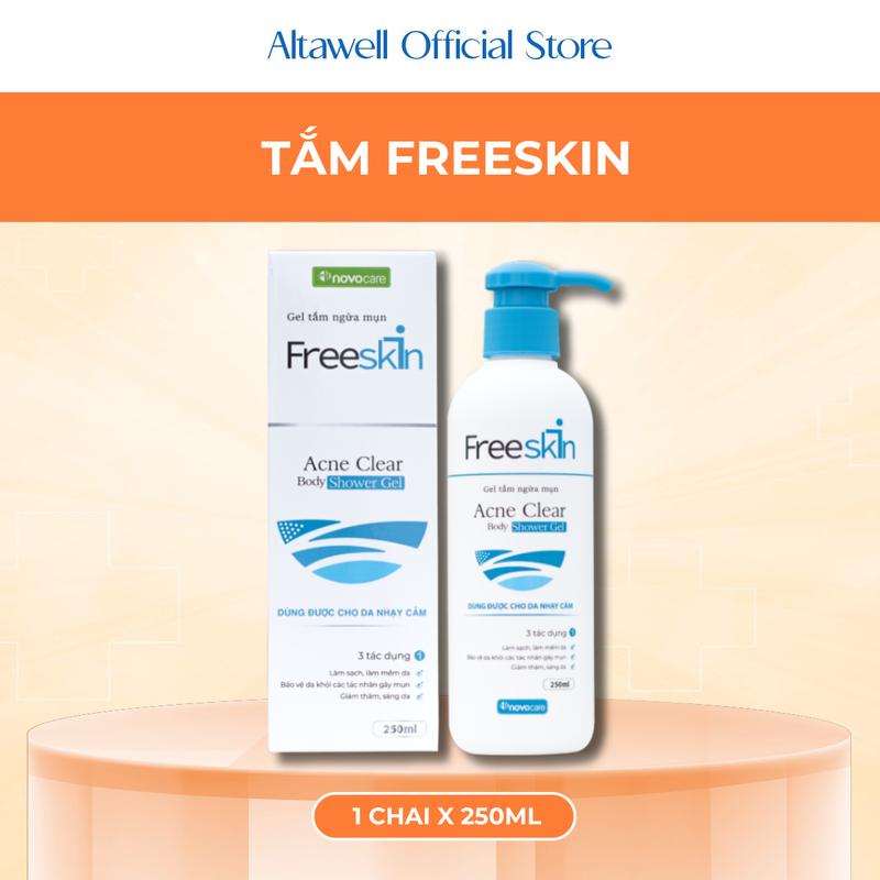 Gel Tắm Freeskin Forte 3 Tác Động - Hỗ Trợ Làm Sạch Ngừa Mụn Giảm Thâm Sáng Da