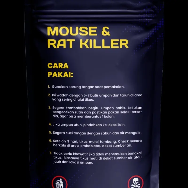 Racun tikus ampuh dengan umpan yang paling disukai tikus (Mouse Dan Rat Killer 25Gram) sudah terbukti membunuh koloni tikus (PALING MURAH) wise lie peng u sir 3